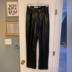 Abercrombie and Fitch Vegan Leather Curve Love Pants